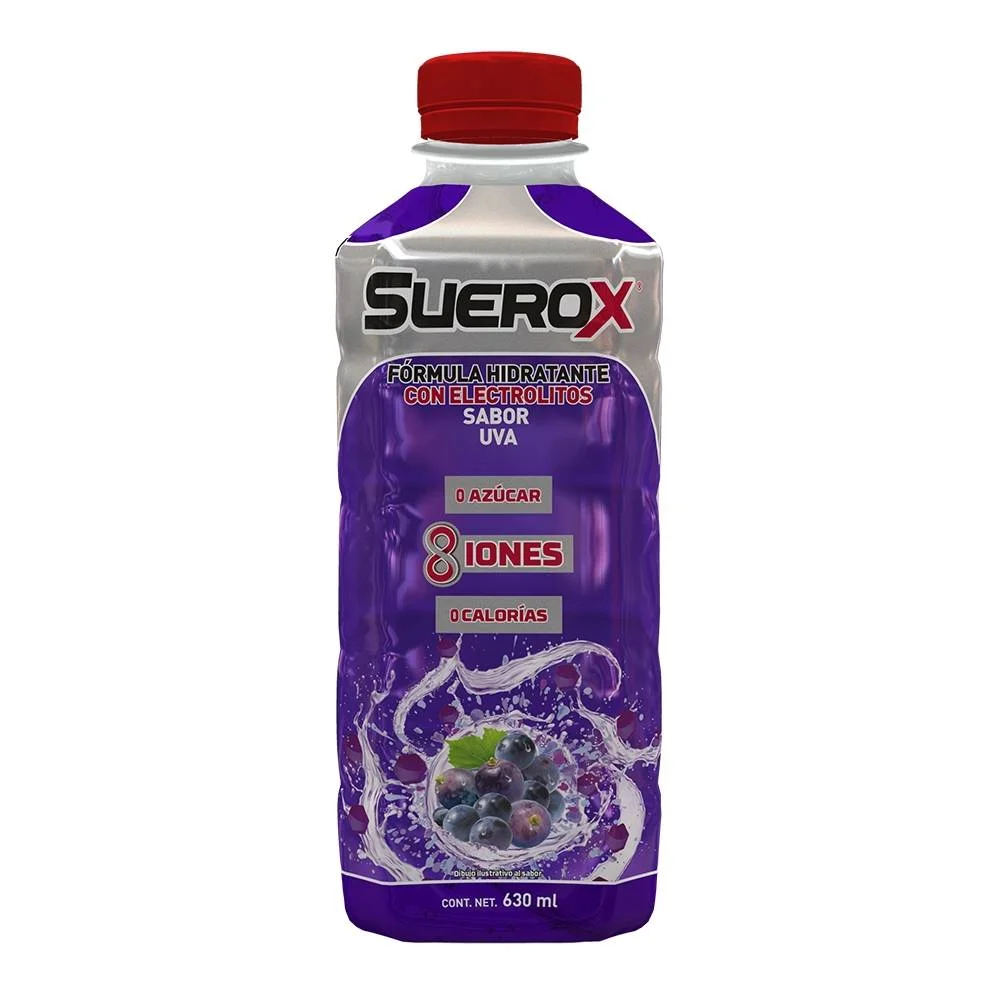 Bebida con Electrolitos Suerox Uva 630ml
